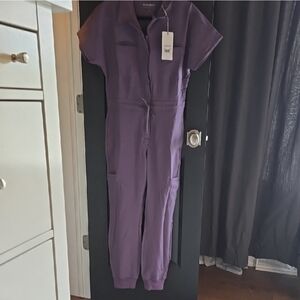 Purple Women's Scrubs Jumpsuit